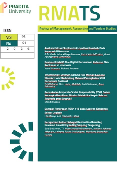 					View Vol. 2 No. 1 (2026): Research in Management, Accounting, Taxation, and Sustainability (RMATS)
				
