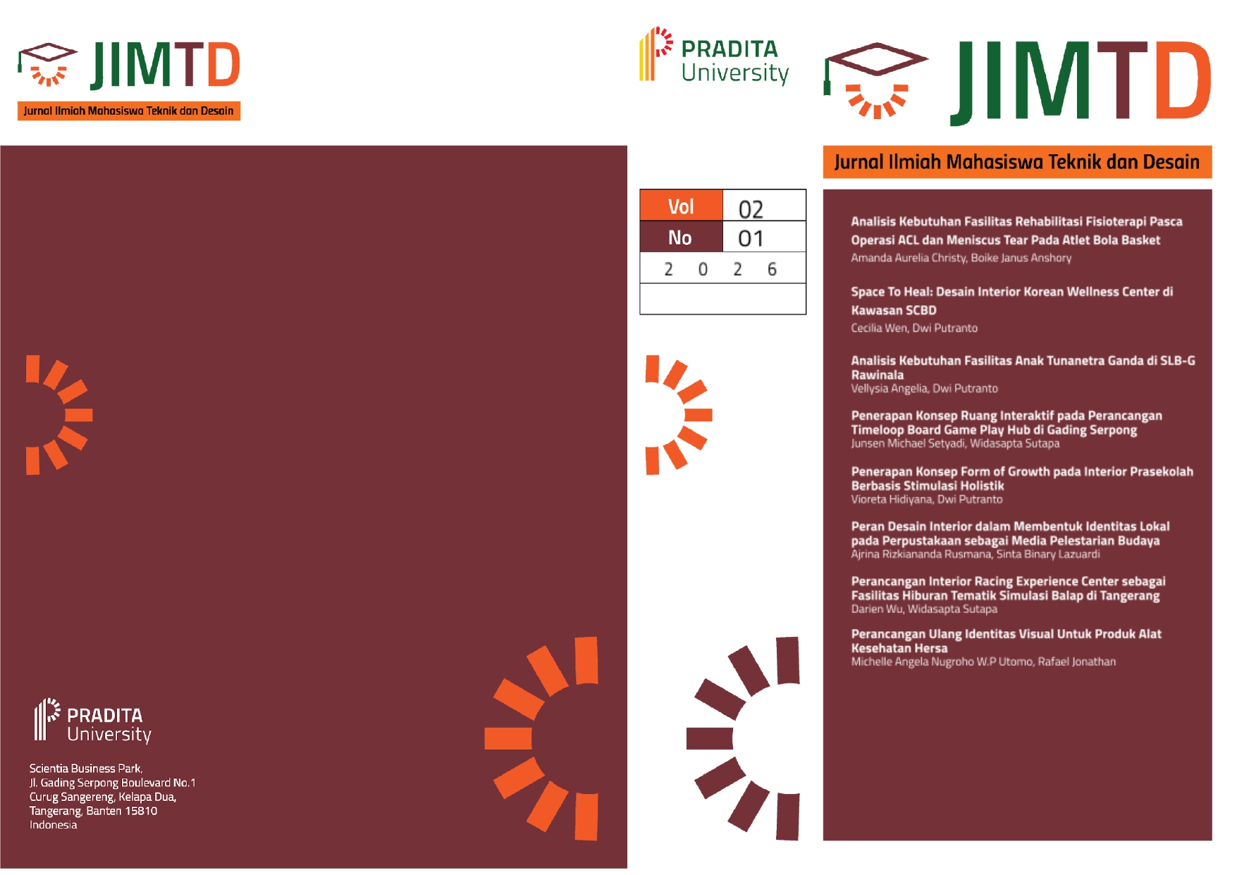 					View Vol. 2 No. 1 (2026): Jurnal Ilmiah Mahasiswa Teknik dan Desain 
				