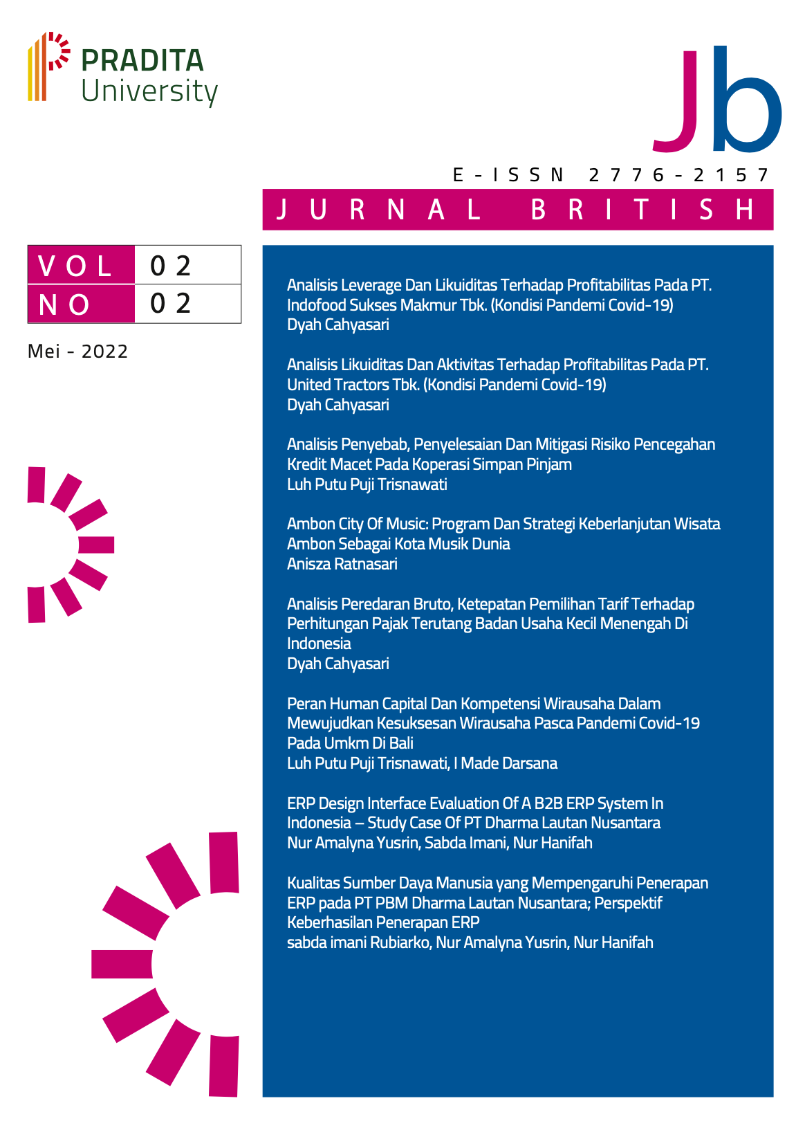 					View Vol. 2 No. 2 (2022): Jurnal British
				